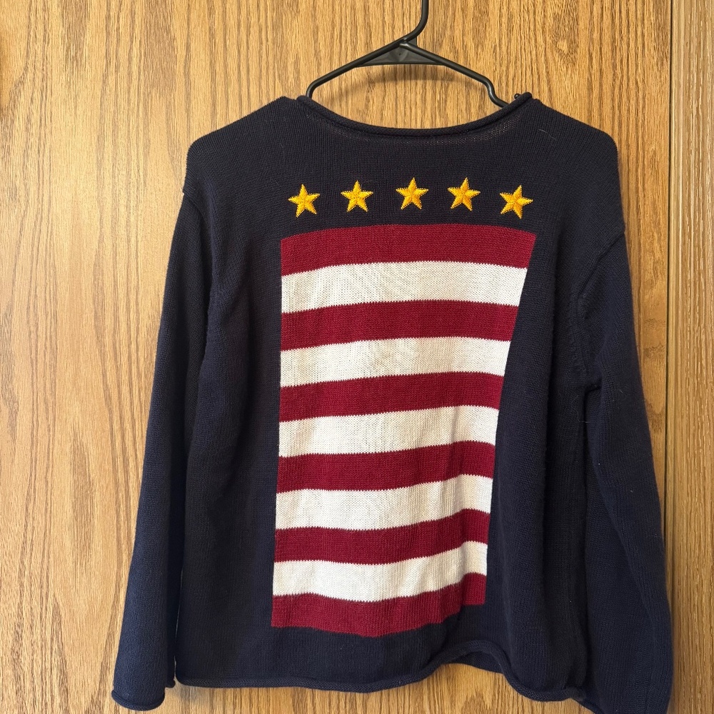 Josephine Chaus Stars and Stripes sweater M